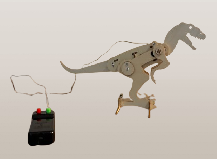 Dinosaure Articulé en Bois à Assembler – Jeu de Construction DIY – Activité Parent-Enfant 🎨🦖