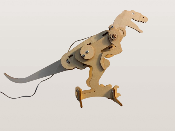 Dinosaure Articulé en Bois à Assembler – Jeu de Construction DIY – Activité Parent-Enfant 🎨🦖