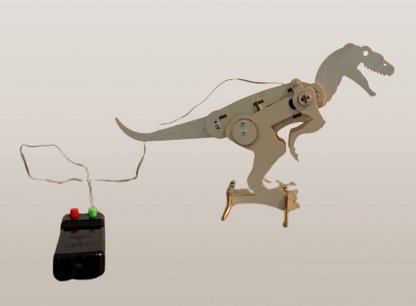 Dinosaure Articulé en Bois à Assembler – Jeu de Construction DIY – Activité Parent-Enfant 🎨🦖