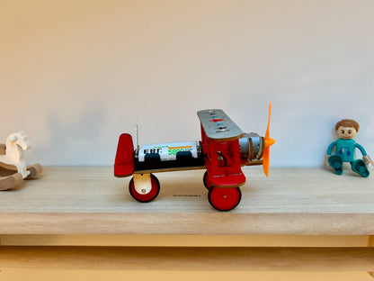 Avion en Bois à Assembler – Biplan Mythique – Jeu de Construction DIY– Activité Parent-Enfant ✈️🎨